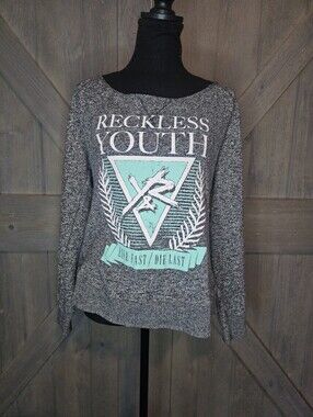 Young & Reckless Sweatshirt Womens Large
